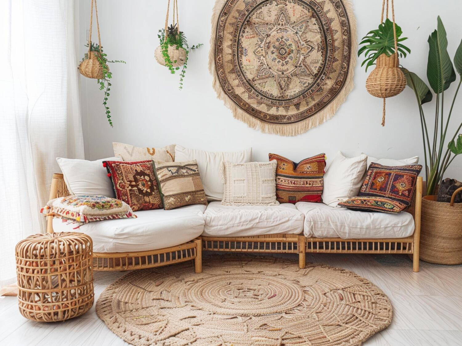 Najlepsze sofy narożne w stylu boho do małych przestrzeni