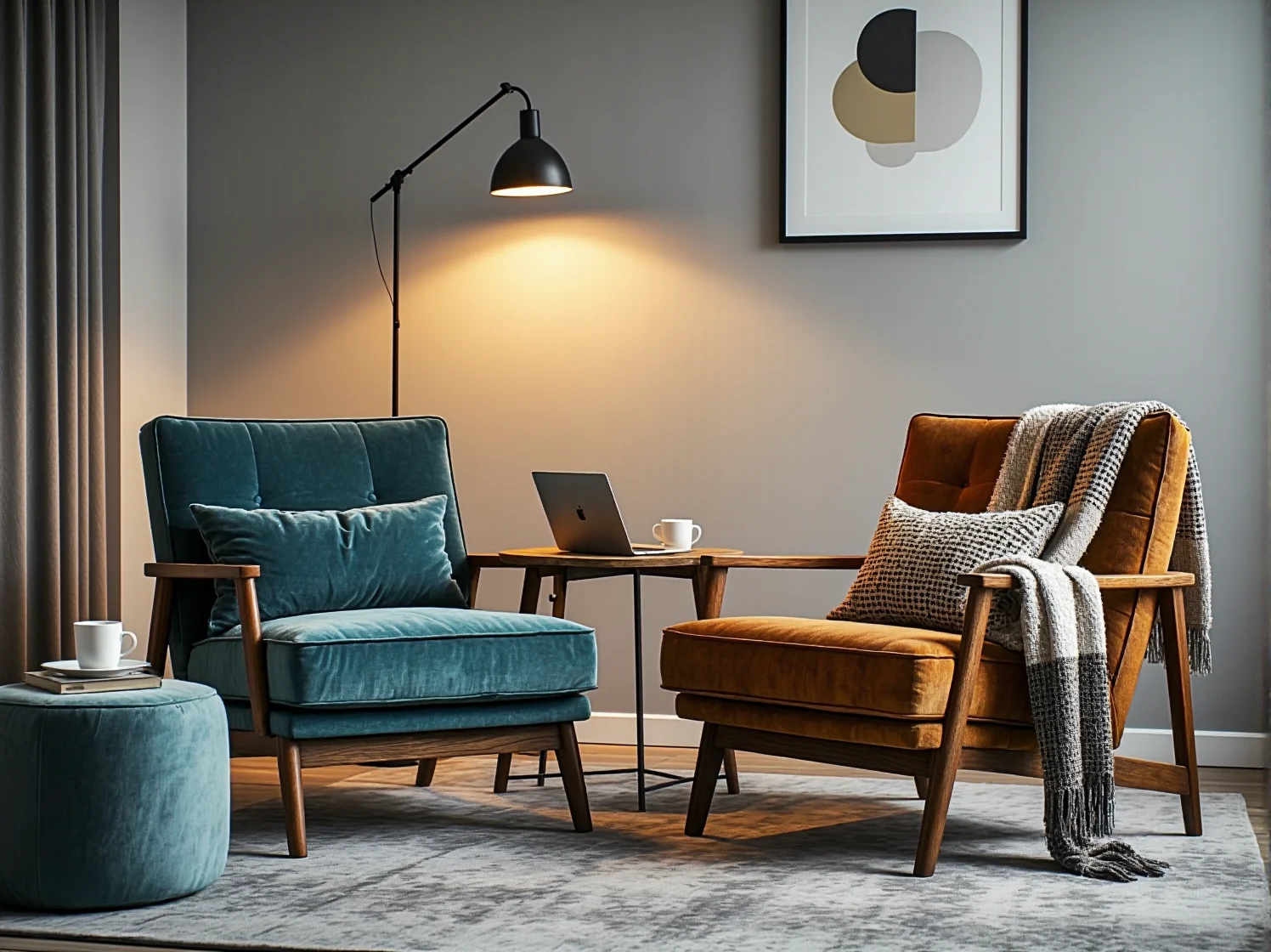 Akustyczne meble tapicerowane do pracy w skupieniu, nowoczesne fotele wygłuszające w biurze.