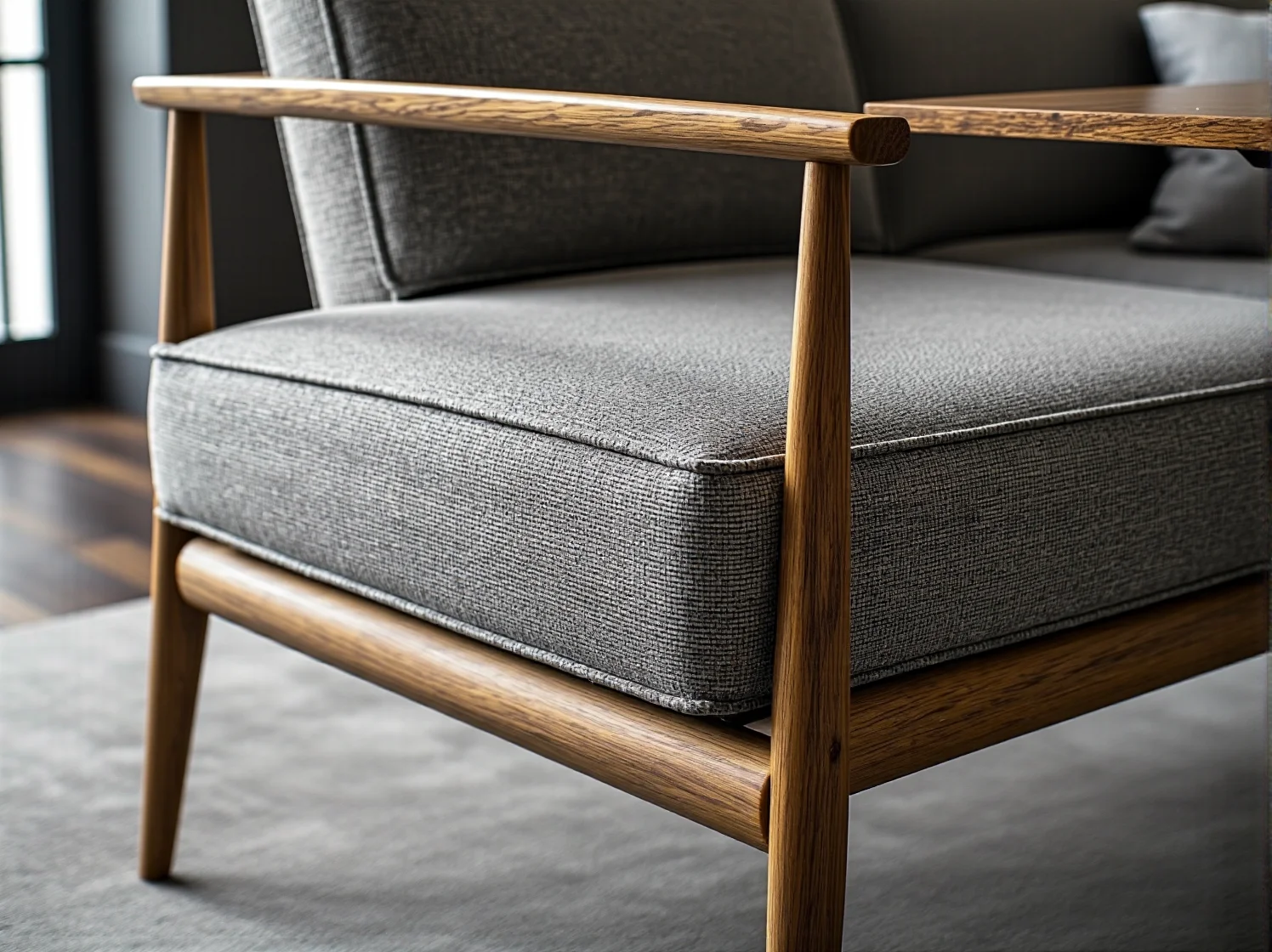 Przytulna aranżacja sypialni z podświetlanym łóżkiem kontynentalnym