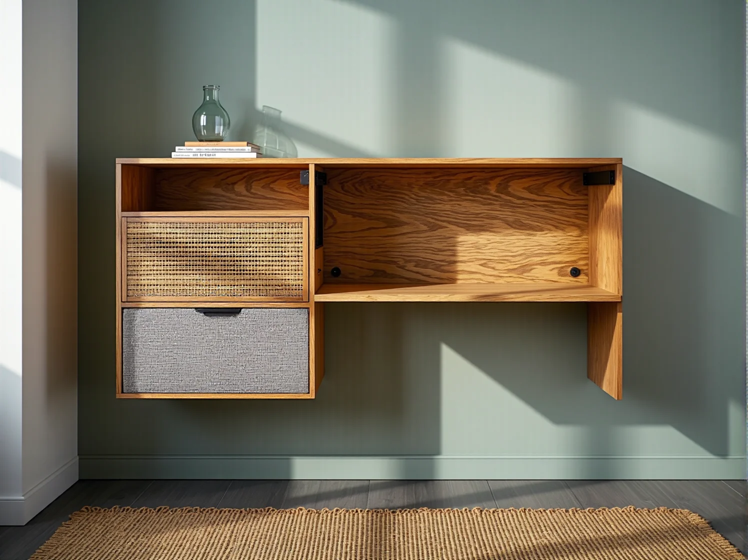 Kompaktowe biurko składane pod laptopa oszczędzające miejsce