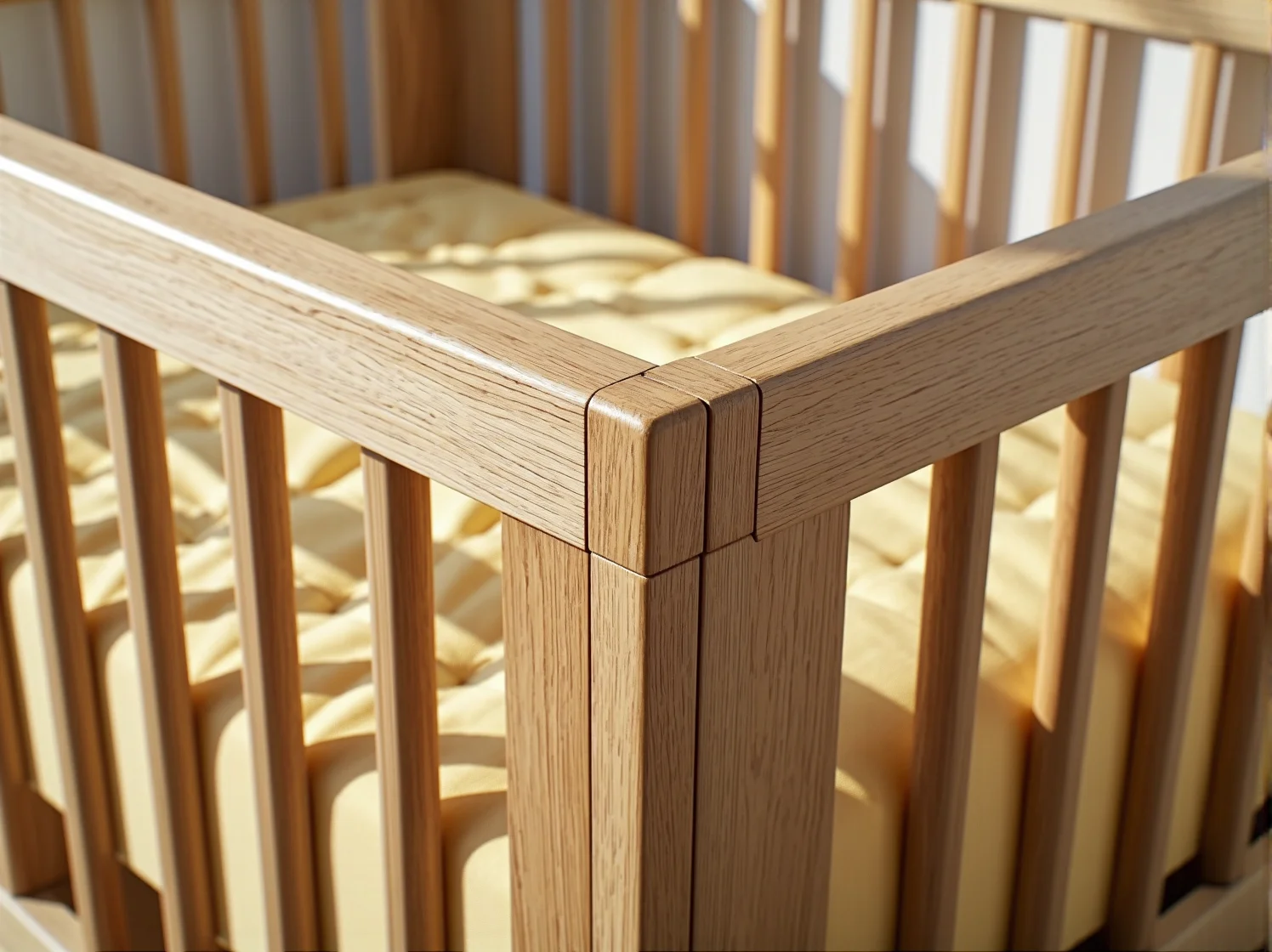 Meble dla niemowląt z zaokrąglonymi krawędziami i ekologiczną farbą