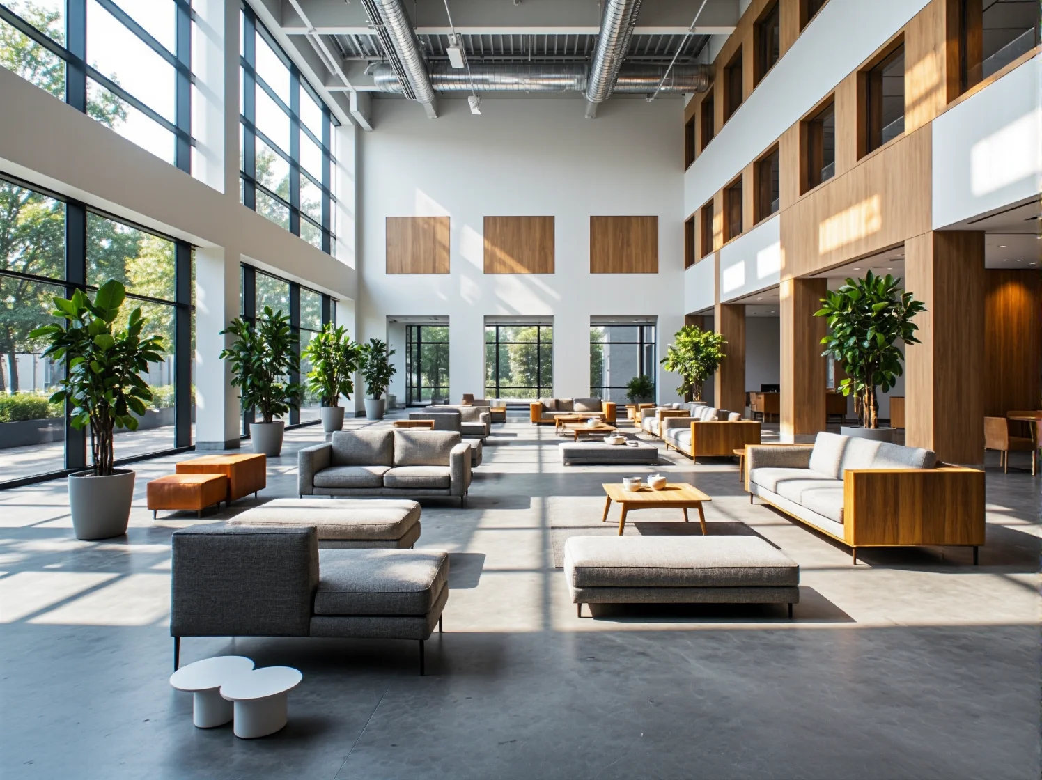 Minimalistyczne sofy szare i beżowe w stylu skandynawskim