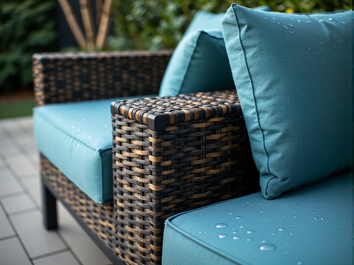 Wytrzymałe meble z technorattanu, które nie blakną pod wpływem promieni UV.